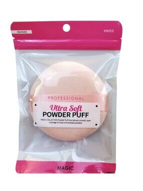 Magic Beauty Power Puff Washable Ultra-Soft Pressed Face Loose Body Reusable Puf